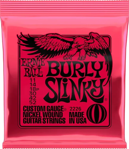 Vista 26 de Ernie Ball Beefy Slinky - Cuerdas para guitarra eléctrica, paquete de 3, calibre 11-54 (P03627)