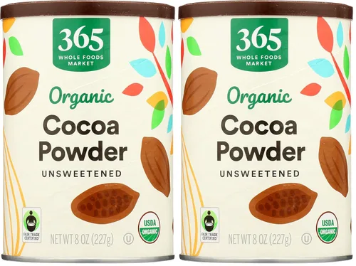 Vista 8 de 365 by Whole Foods Market, Cacao orgánico en polvo, sin azúcar, 8 onzas