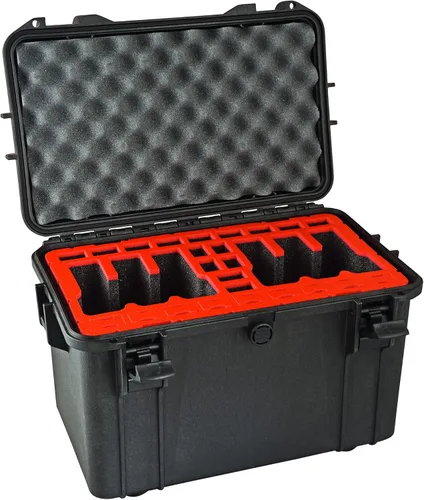 Vista 10 de Estuche para pistola Doro para 6 pistolas 24 con inserto de espuma MyCaseBuilder personalizado, resistente al agua, armas de fuego tácticas