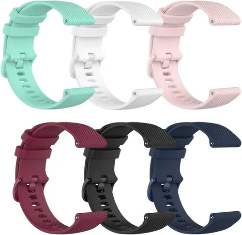 Paquete de 6 bandas compatibles con Garmin Forerunner 165 55 Vivoactive 5 6 Smartwatch Band 0.787 in Correa de reloj
