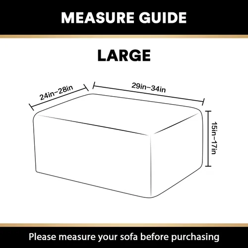 Vista 7 de Funda Elástica para Otomán Fundas para Otomán Rectangulares para Sala de Estar Taburete Reposapiés Fundas Elásticas para Adaptarse al Reposapiés