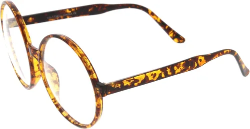Vista 3 de Gafas redondas de gran tamaño con lentes transparentes de 2.362in