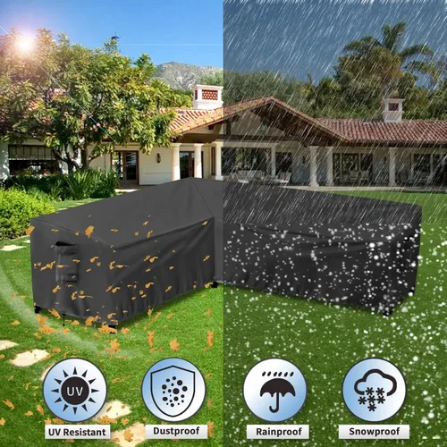 Vista 6 de PureFit Funda de sofá modular para exteriores en forma de L, impermeable, para muebles de patio, terraza, césped y jardín, 83 x 104 pulgadas