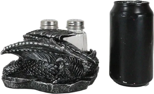 Vista 7 de Ebros Gift Juego de figuras de dragón durmiente gótico medieval con diseño de dragón dormido, 5.75 pulgadas de largo como Calabozos y Dragones