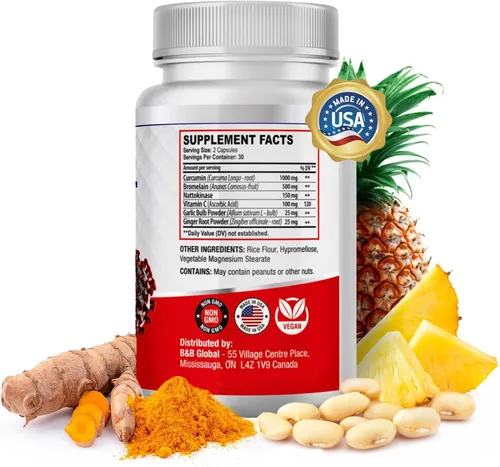 Vista 7 de Spike Protein Detox - Suplemento de apoyo Spike para el equilibrio de proteínas - Mezcla 3-en-1 sin sabor con Nattokinase 4000Fu, Bromelaína 500mg