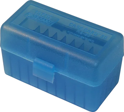 MTM RS-50-10 50 Caja de munición redonda para rifle abatible .222 a .222 Mag, fabricada en Estados Unidos, verde