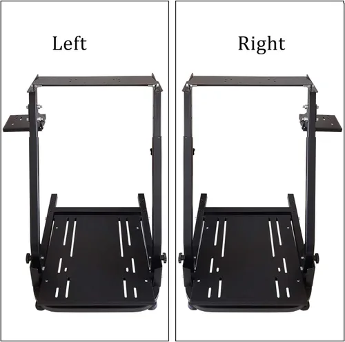 Vista 5 de Soporte para volante de carreras, altura ajustable y plegable, compatible con Logitech G25, G27, G29, G920 Gaming Cockpit