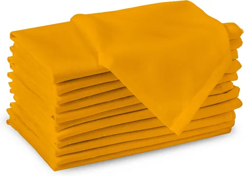 Vista 30 de Encasa XO Juego de 6 servilletas de tela de ladrillo, 17 x 17 pulgadas, servilletas de cena de algodón de color sólido, servilletas de boda lavables