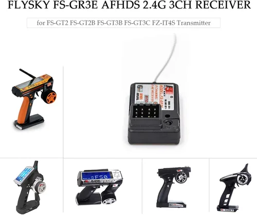 Vista 2 de GoolRC 4 unids Flysky FS-GR3E receptor AFHDS 2.4G 3CH receptor para FS-GT2 FS-GT2B FS-GT3B FS-GT3C FZ-IT4S RC Car Boat