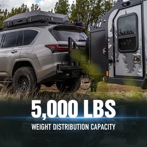 Vista 4 de YZONA Enganche de remolque de 2 pulgadas, para enganche de remolque Lexus GX460, receptor de 2 pulgadas, enganche de remolque clase 3 compatible