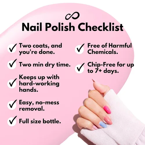 Vista 5 de Eternal Juego de 4 esmaltes de uñas: larga duración, secado rápido y libre de crueldad. Fabricado en Estados Unidos - 0.46 onzas líquidas cada una