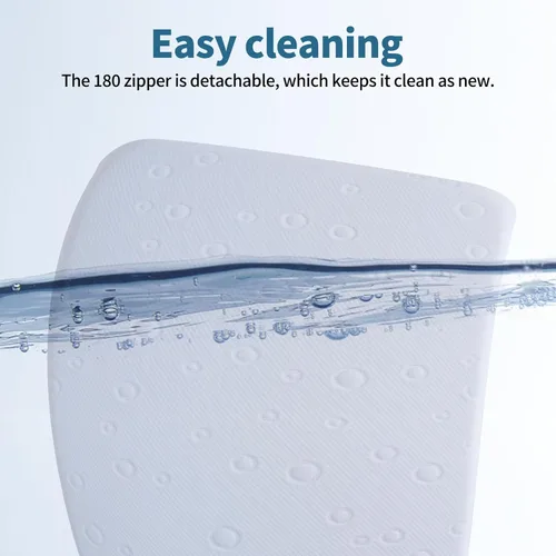 Vista 5 de Protector de colchón para moisés de bebé, 41 x 29 x 2 pulgadas, colchón de espuma viscoelástica de gel de doble cara con funda suave transpirable