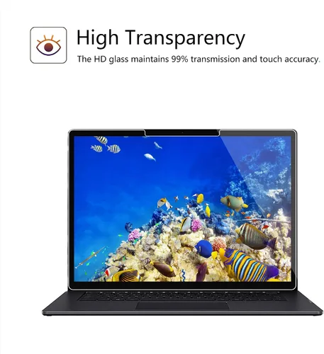 Vista 3 de Megoo - Protector de pantalla para laptop Microsoft Surface 8/7 de 13.8 pulgadas (2026/2024), película protectora de vidrio templado ArmorShield