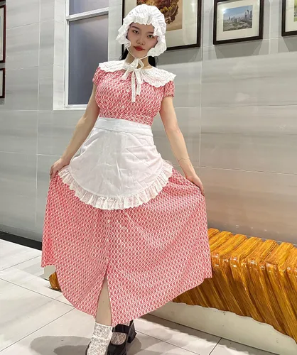 Vista 5 de ALAMIYA Sun Hat Mob Cap Victorian Pioneer Prairie Bonnet Colonial Headwear Shawl Wrap Stole Apron Costume