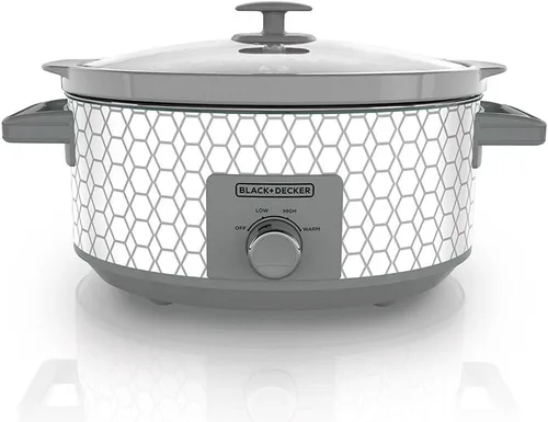 Vista 3 de Black+Decker Olla de cocción lenta con control de dial de 7 cuartos
