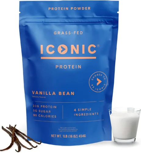Vista 8 de ICONIC Proteína en polvo, trufa de chocolate - Libre de azúcar, proteína baja en carbohidratos - Libre de lactosa, sin gluten, sin transgénicos