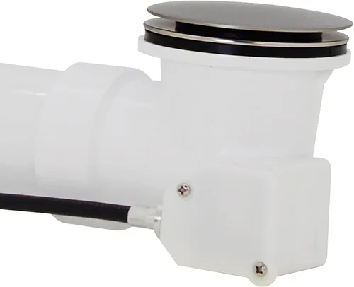Vista 8 de recortar estándar para cable Drive Desagüe de tina en níquel satinado