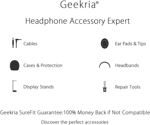 Vista 7 de Geekria QuickFit Almohadillas de repuesto para Skullcandy Crusher Wireless Crusher Evo Crusher ANC Hesh 3 Hesh EVO Hesh ANC Almohadillas