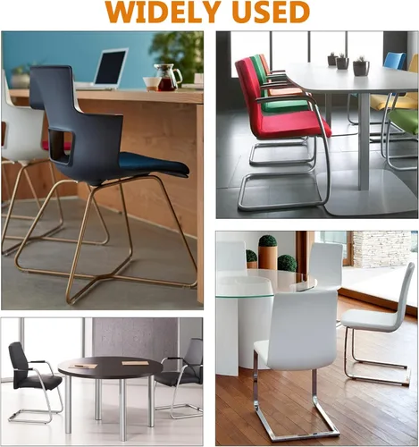 Vista 7 de 20 protectores de pies para muebles de 0.551 in, protectores de suelo de taburete de bar, puntas rectangulares antideslizantes para patas, tapas