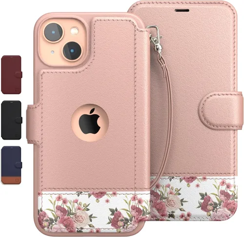 Vista 30 de LUPA Legacy Funda tipo cartera compatible con iPhone 13 Mini, funda con tarjetero, delgada y duradera, para mujeres y hombres, funda para iPhone 13