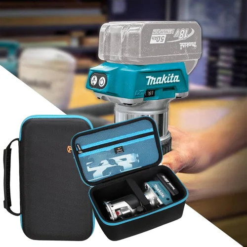 Vista 4 de Aproca Funda compatible con Makita XTR01Z 18V LXT de iones de litio sin escobillas, router compacto inalámbrico, bolsa protectora de almacenamiento