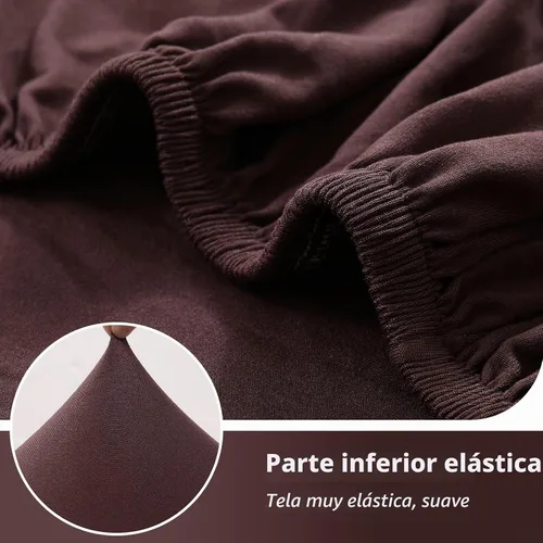 Vista 5 de hyha 3 Piezas de Fundas de Sofá para Sofá de 2 Cojines, Fundas de Sofá de Dos Plazas, Fundas de Sofá Lavables y Elásticas, Fundas de Sofá Biplaza