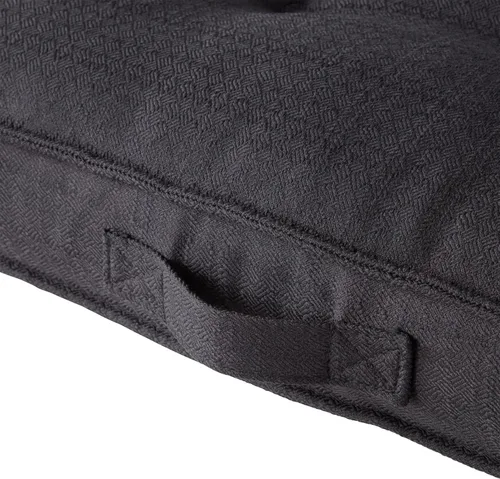 Vista 4 de Greendale Home Fashions Almohada cuadrada copetuda con funda extraíble, grande (40 pulgadas), color negro