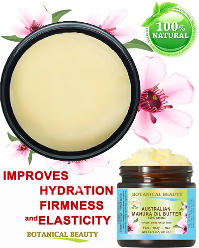 Vista 7 de MANUKA MANUKA MANUKA VIRGEN CRUDA Australiana SIN REFINAR para la cara, el cuerpo, el cabello. Piel seca, manos agrietadas con manteca de cacao