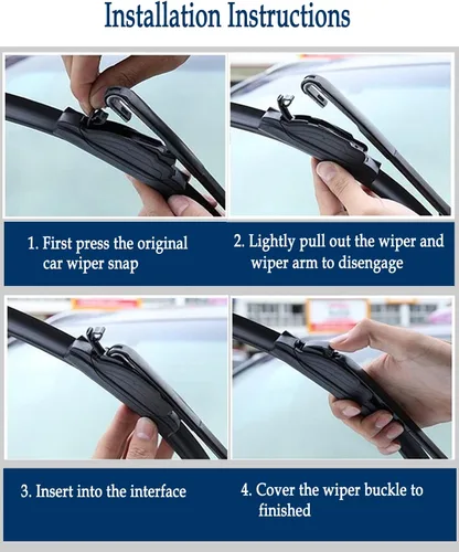 Vista 6 de 3 limpiaparabrisas de repuesto para Jeep Wangler 2007-2017, Jeep Wrangler JK 2008-2018, limpiaparabrisas de repuesto de equipo original para mi
