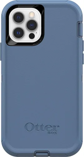 OtterBox Defender Series - Funda de edición sin pantalla para iPhone 12 y iPhone 12 Pro (solo funda), solo funda, embalaje no minorista, jeans azul
