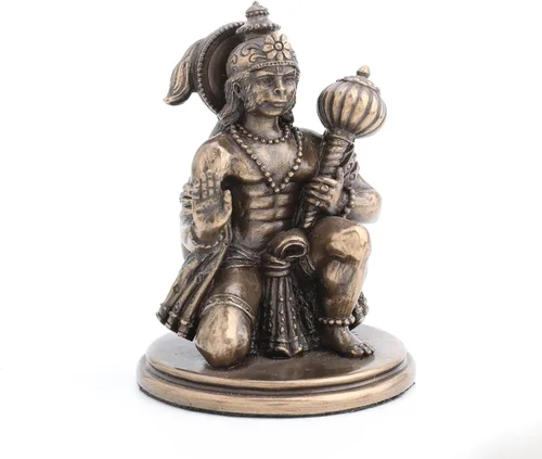 Vista 2 de Veronese Design Mini Hanuman Statue - Hindu God of Strength Figurine 3.25" Tall