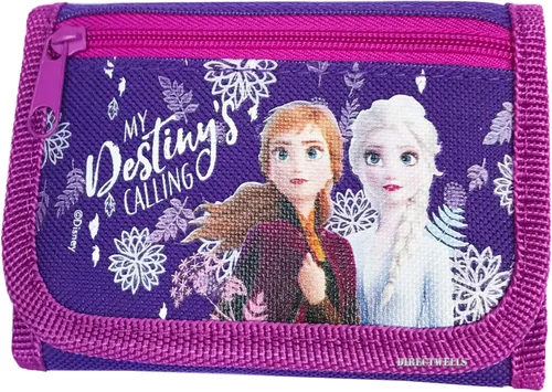 Licensed Disney Frozen Anna and Elsa - Cartera morada, talla S, Morado, S