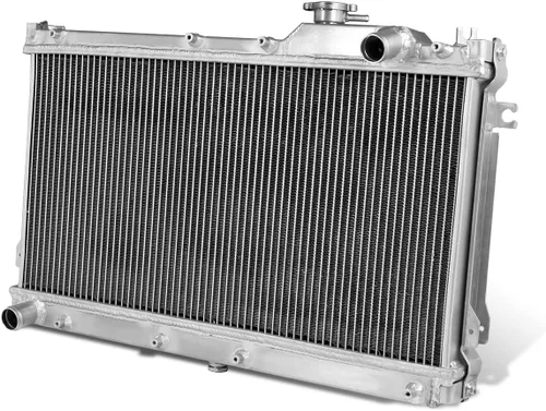 Vista 2 de DNA Motoring RA-MRX8-2 - Radiador de aluminio completo de 2 filas compatible con Mazda RX-8 1.3L R2 de 04-08