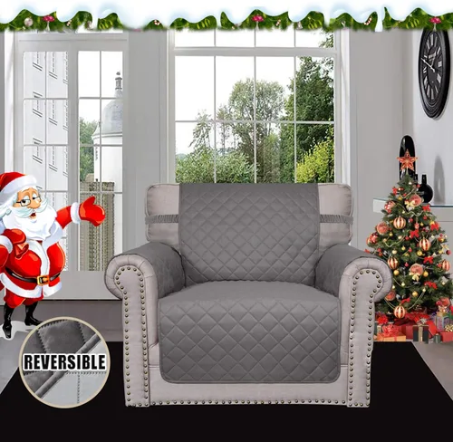 Vista 864 de Easy-Going - Funda reversible para sofá reclinable, resistente al agua, protector de muebles con correas elásticas, para mascotas y niños