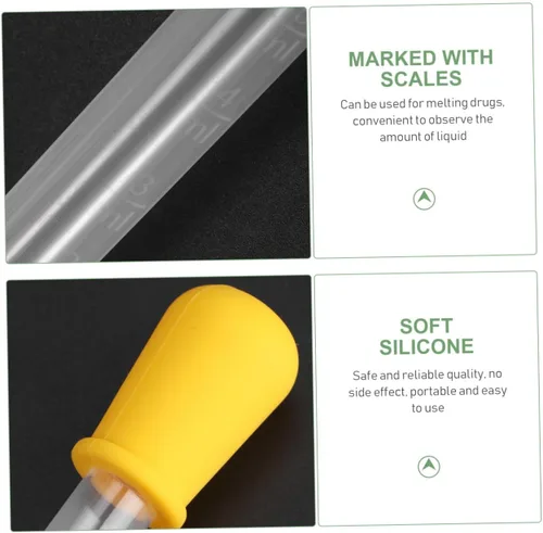 Vista 3 de Toyvian 8pcs Niños y Niñas Droer Líquido Jugar Silicona Dropper Moldes Medición Escalas Aleatorias