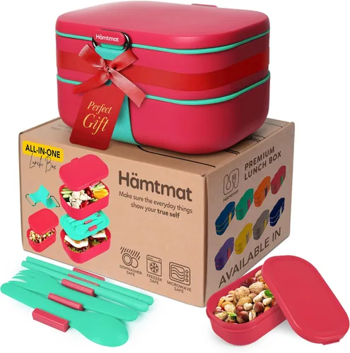 Vista 68 de Lonchera Bento apilable aislada para adultos con palillos reutilizables, lonchera japonesa apta para microondas y a prueba de fugas, para hombres