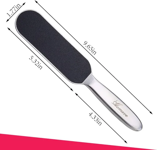 Vista 3 de Lima de pedicura profesional para pies – Reutilizable de acero inoxidable agrietado callos de la piel removedor de callos