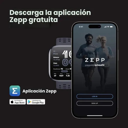 Vista 8 de Amazfit Bip 6 - Reloj inteligente de 46mm, batería de 14 días, pantalla AMOLED de 1.97 pulgadas, GPS y mapas gratuitos, AI, llamada y mensaje