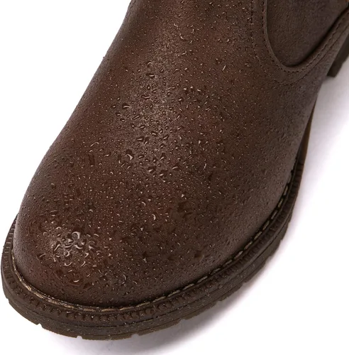 Vista 6 de GLOBALWIN Botas altas hasta la rodilla para mujer, botas de equitación cómodas para mujer, tacón bajo