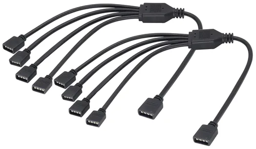 Vista 10 de Cable divisor en Y de 4 pines, divisor en Y, cable divisor LED, conector de tira LED flexible para SMD 5050 3528 2835 RGB tira de luz LED