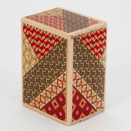 Vista 8 de Bits and Pieces - Caja de rompecabezas Secret Puzzle Box detallada de mosaico - Solución en 7 pasos - Caja de rompecabezas de madera para guardar