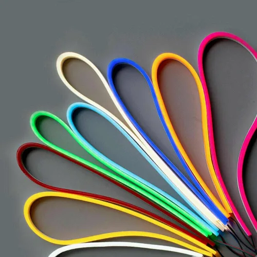 Vista 9 de ansu Tira de luces LED de neón RGB 12V 2835, impermeable, flexible, tubo de silicona suave (tira LED de 1M)