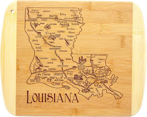 Vista 12 de Totally Bamboo A Slice of Life Alabama State Tabla de servir y cortar, 11 x 8.75 pulgadas