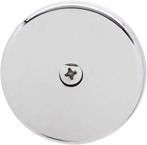 Westbrass 740Z-200-CP - Placa frontal y tornillo para bañera de 3-1/8 pulgadas, 1 agujero/paquete de 12, cromo pulido