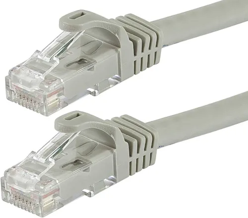 Vista 12 de Monoprice Cable de conexión Ethernet Cat5e - RJ45 sin enganches, trenzado, 350 Mhz, UTP, 24AWG, 0.5 pies, negro - Serie Flexboot