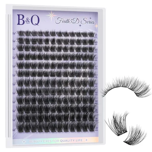 Vista 18 de B&Q - Kit de racimos de pestañas Wispy Flora - Feath5D 01, kit de racimos de pestañas con pegamento y herramientas, kit de pestañas ligeras