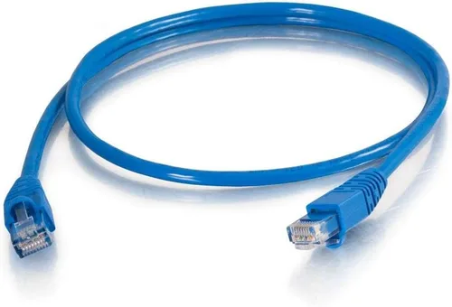 Vista 15 de C2G Legrand - Cable Ethernet Cat5e, cable de conexión Cat5e blindado sin enganches, cable de conexión de red azul, cable de conexión de red Ethernet