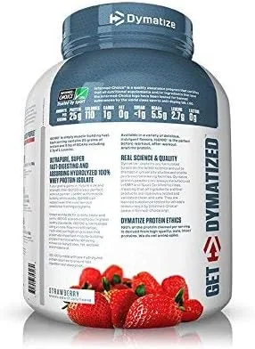 Vista 2 de Dymatize Nutrition 100% proteína de suero de leche aislada hidrolizada, 5, 1, 1