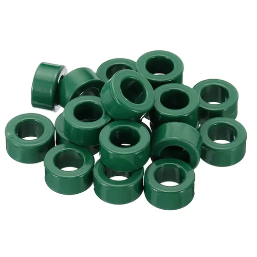 Vista 19 de PATIKIL Núcleo de toroide de ferrita, 20 unidades de núcleo toroide de 0.9 pulgadas ODx0.6 pulgadas IDx0.3 "H anillos de ferrita transformador