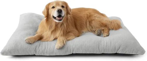 Vista 12 de Bedsure Cama para perros pequeños lavable, cómoda almohada de felpa esponjosa, antideslizante y lavable a máquina, alfombrilla de dormir para Gris